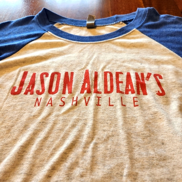 Jason Aldean's Nashville Raglan Shirt Size Medium - Picture 2 of 7